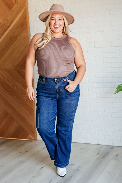 Let Me Hear It Ribbed Sweater Tank Top