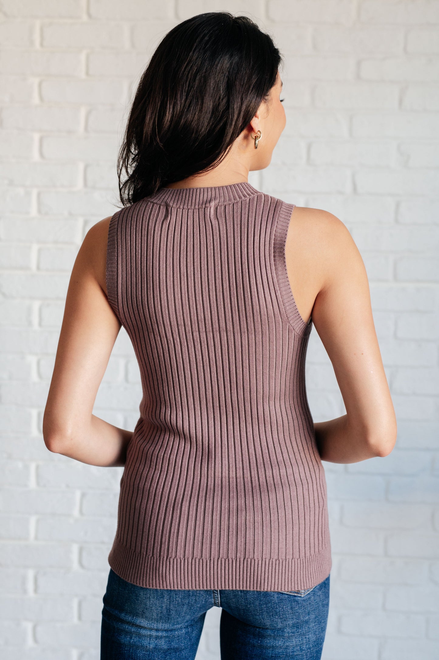 Let Me Hear It Ribbed Sweater Tank Top