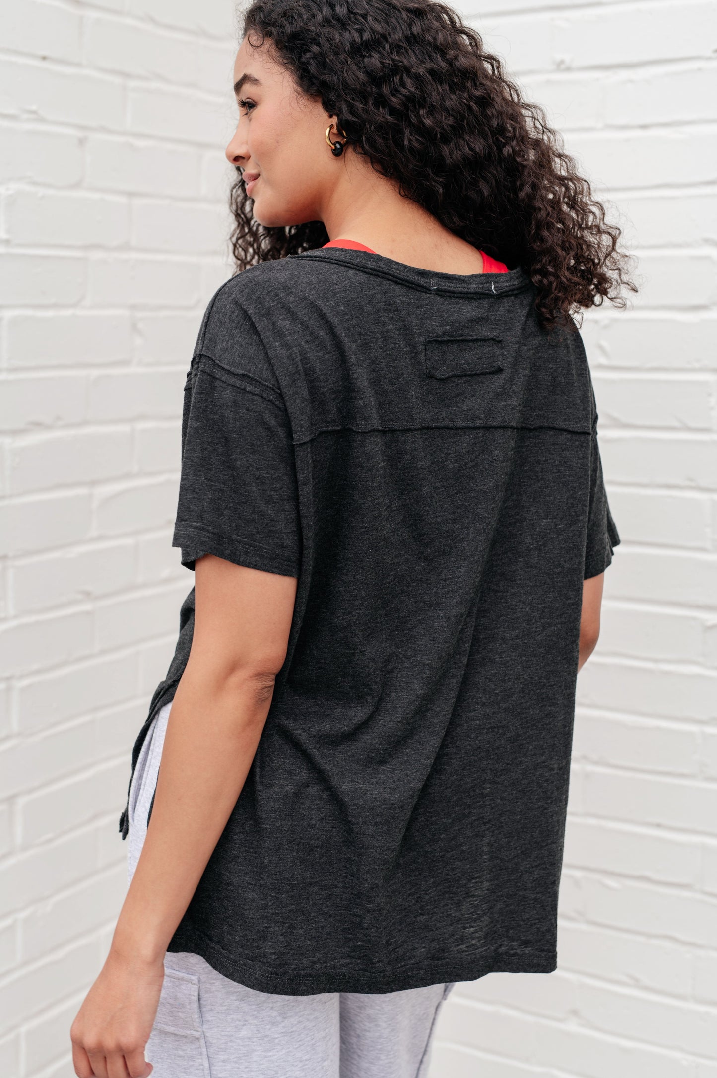 Let Me Live Relaxed Tee, Black