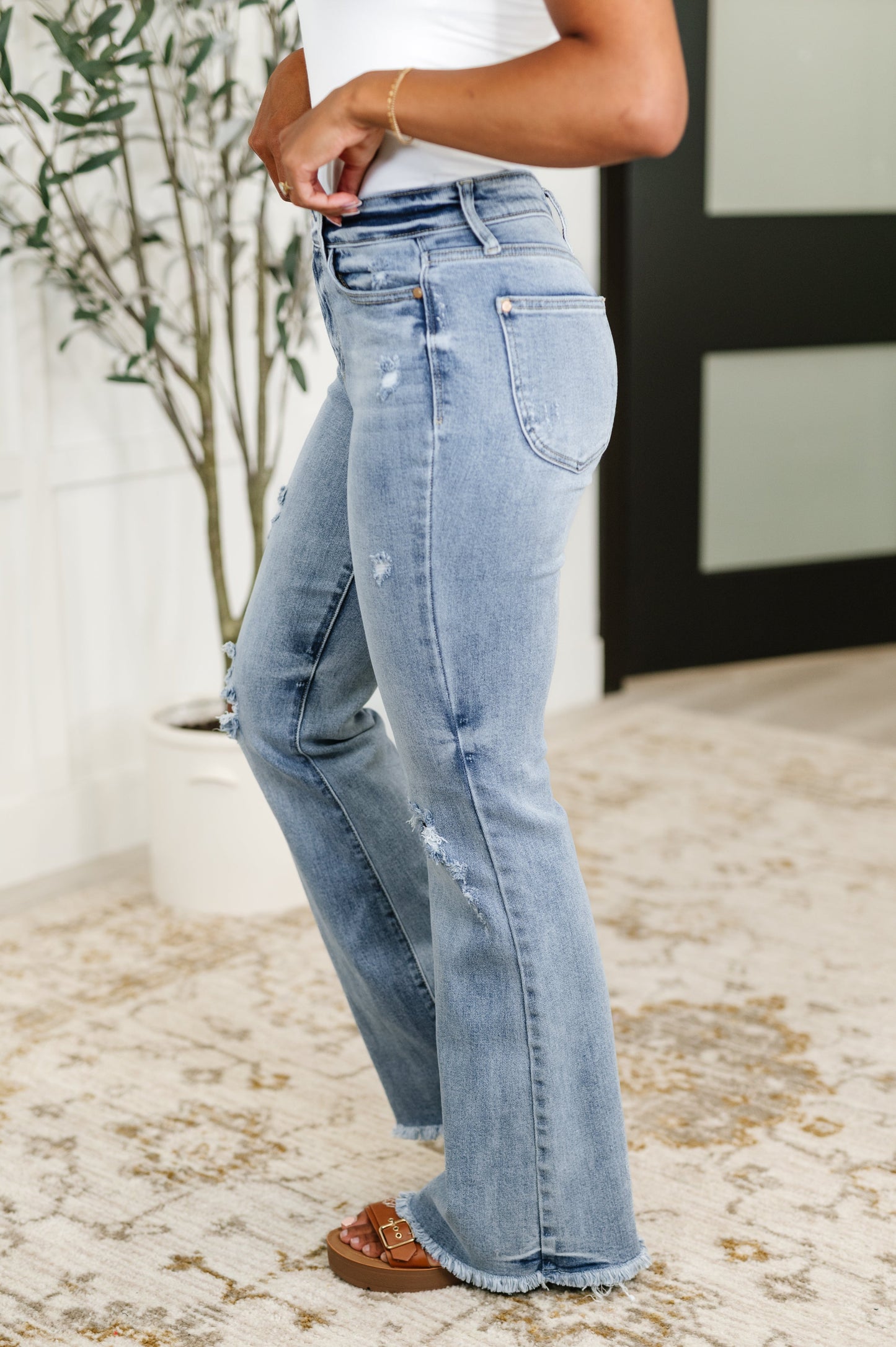 JUDY BLUE Marlena High Rise Shield Pocket Flare Jeans