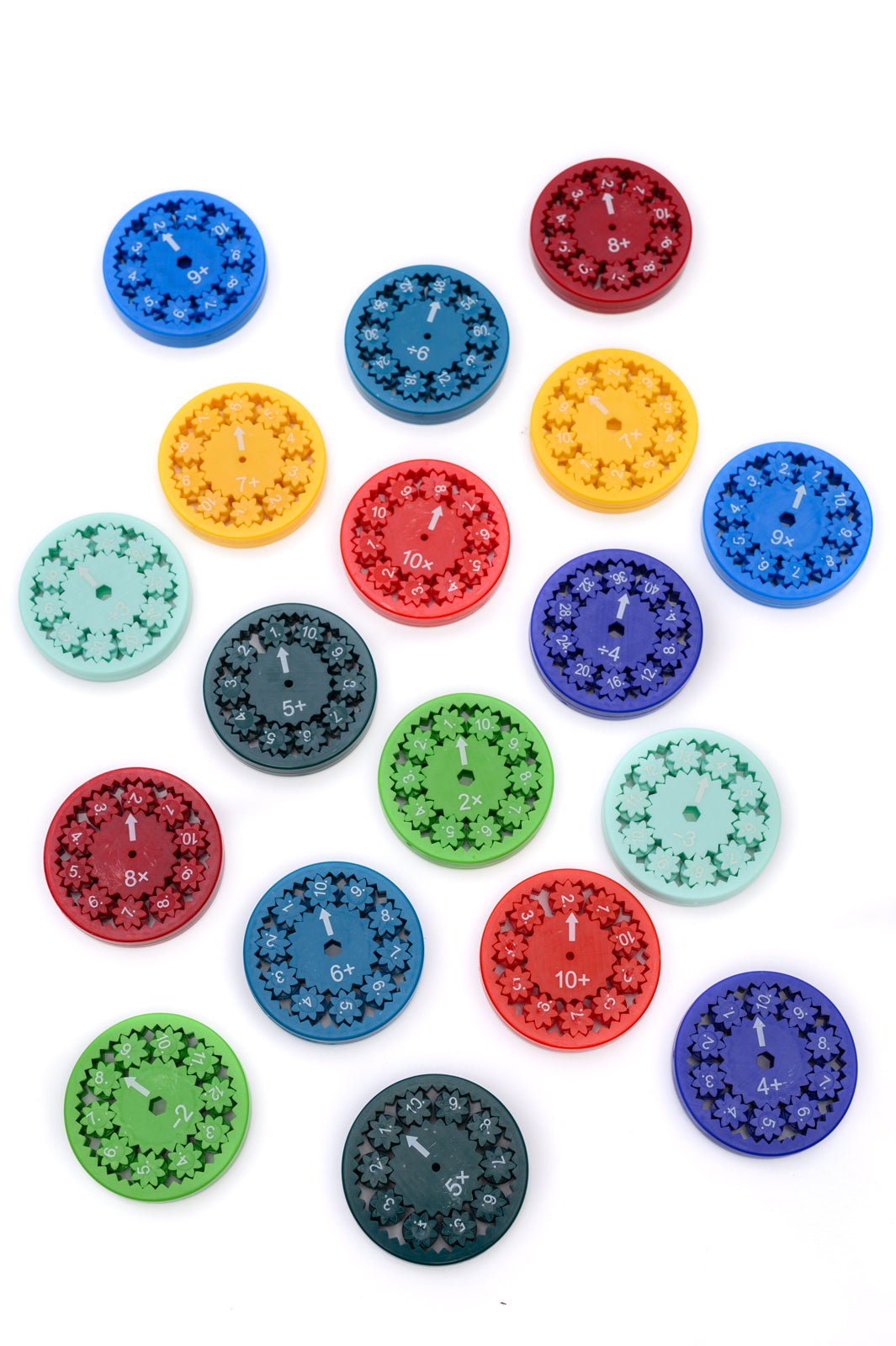 Math Fidget Spinner Set of 18