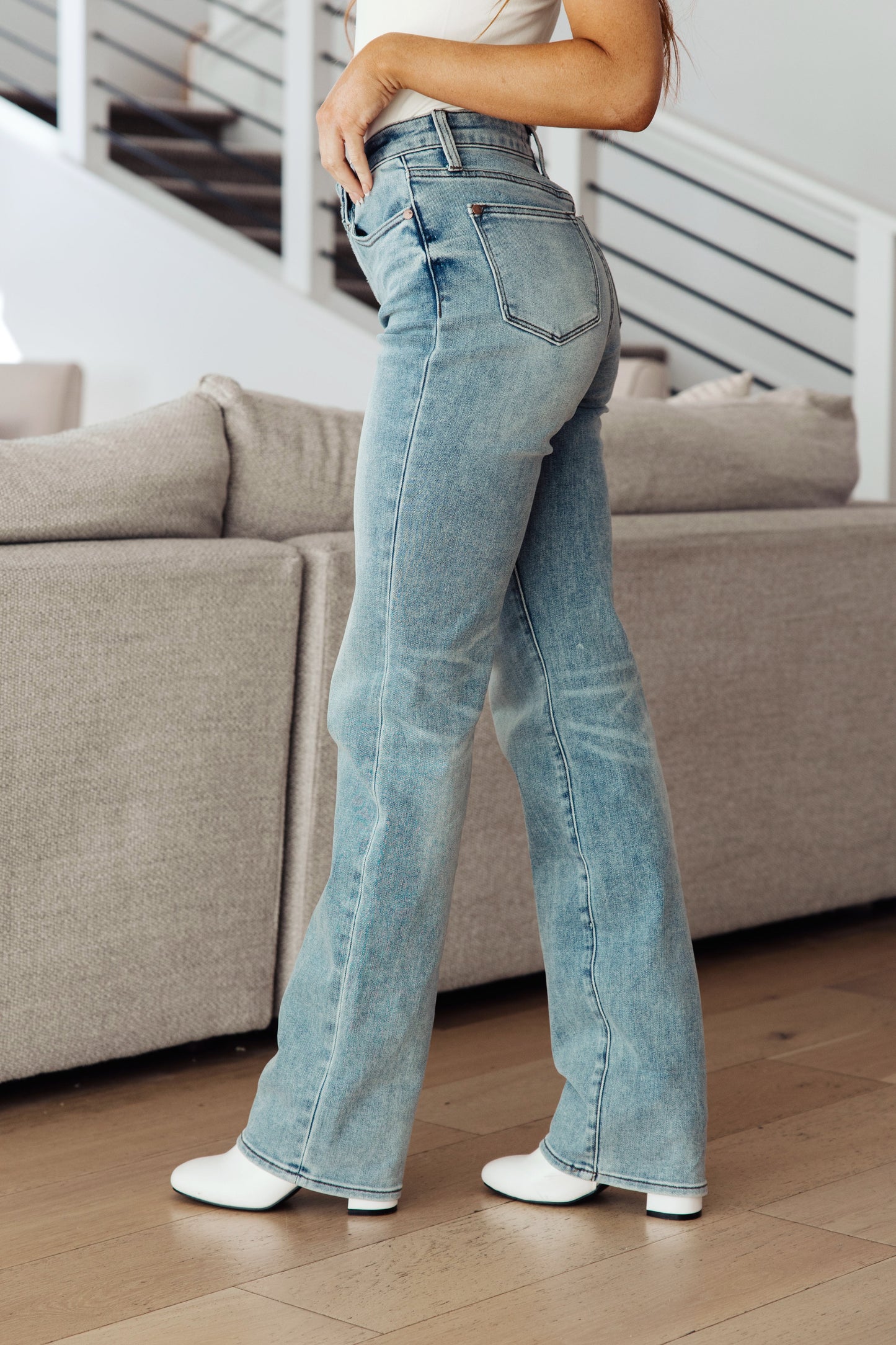 JUDY BLUE Miranda High Rise TALL BABE Vintage Straight Jeans