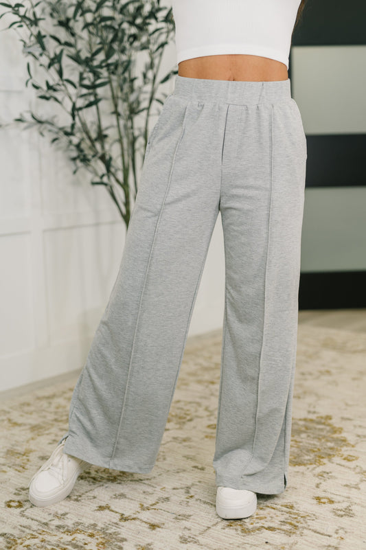 Granite Center Seam Wide Leg Pants