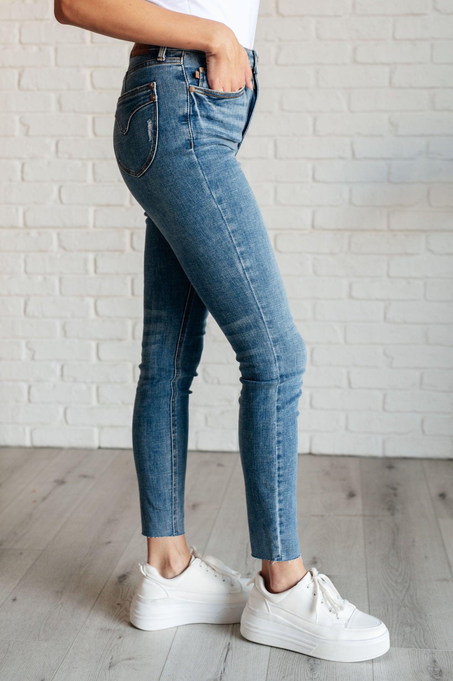 JUDY BLUE Nicole Tummy Control Skinny Jeans, Vintage Wash