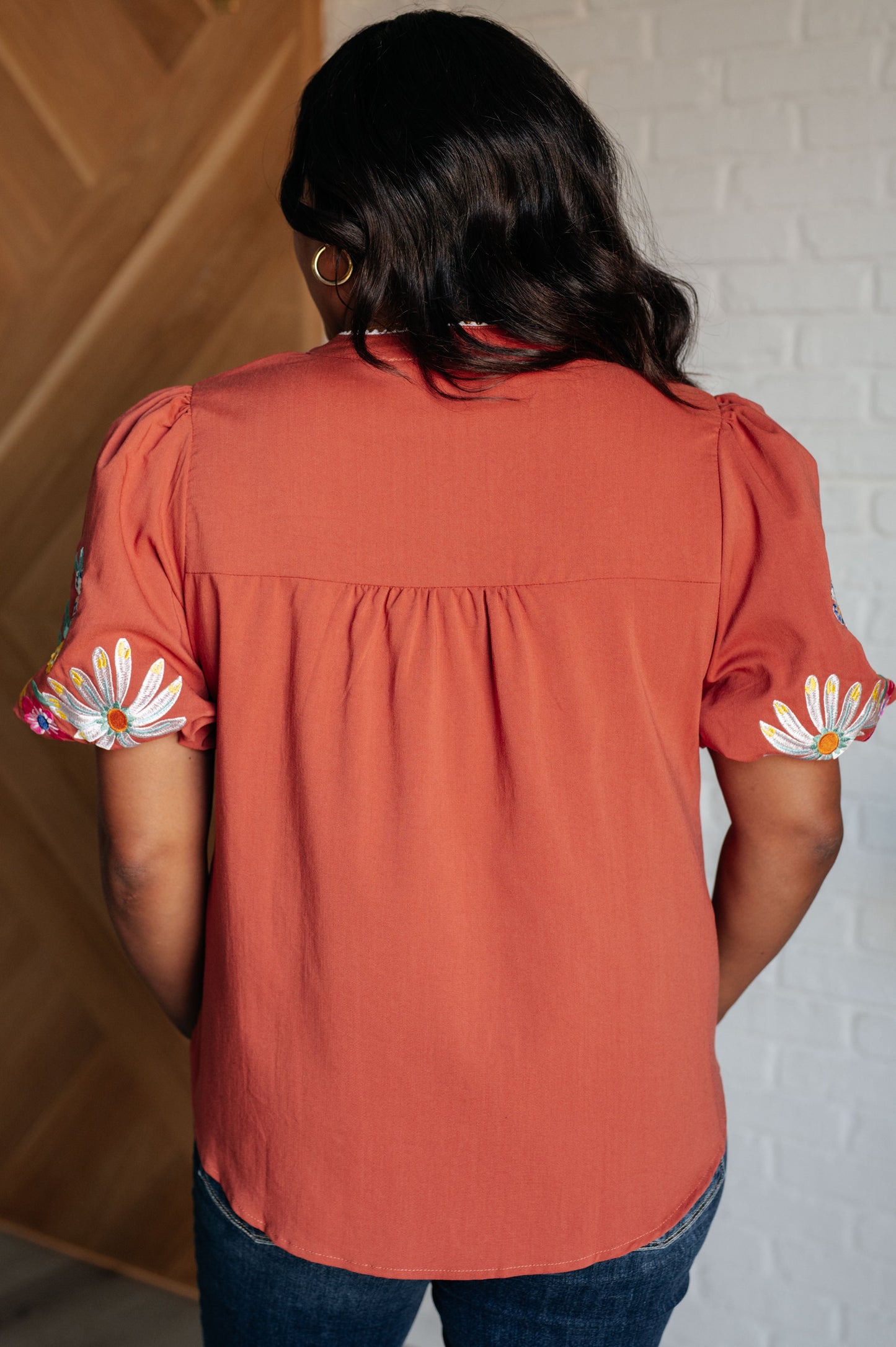 Terra Embroidered Floral Blouse
