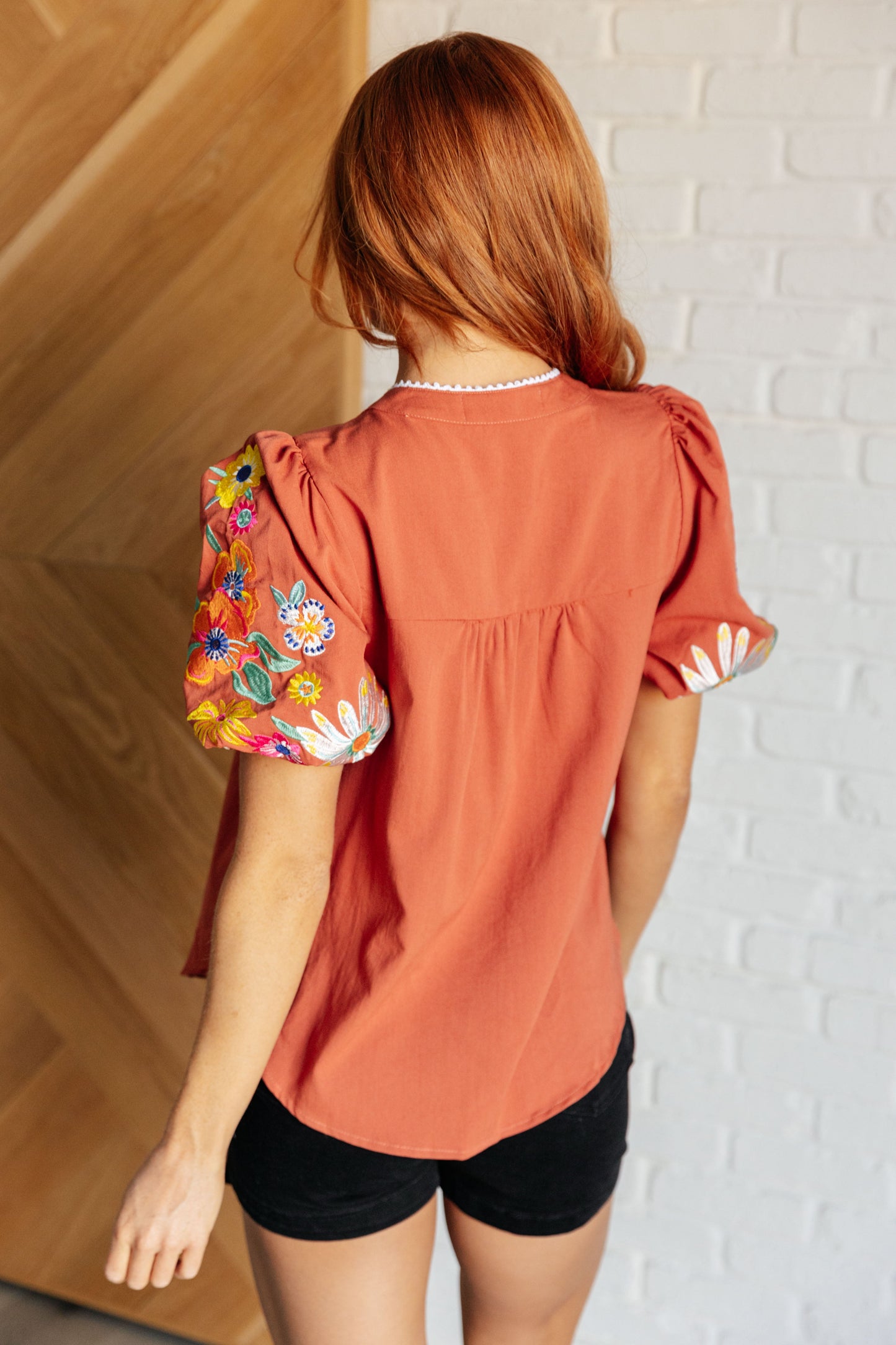 Terra Embroidered Floral Blouse