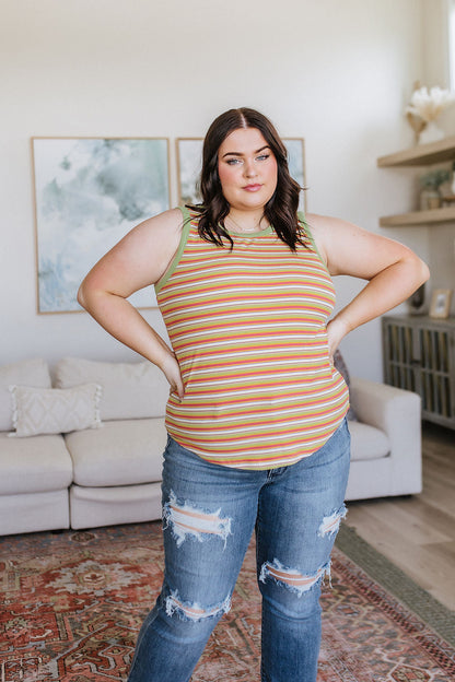 Now and Forever Striped Tank Top