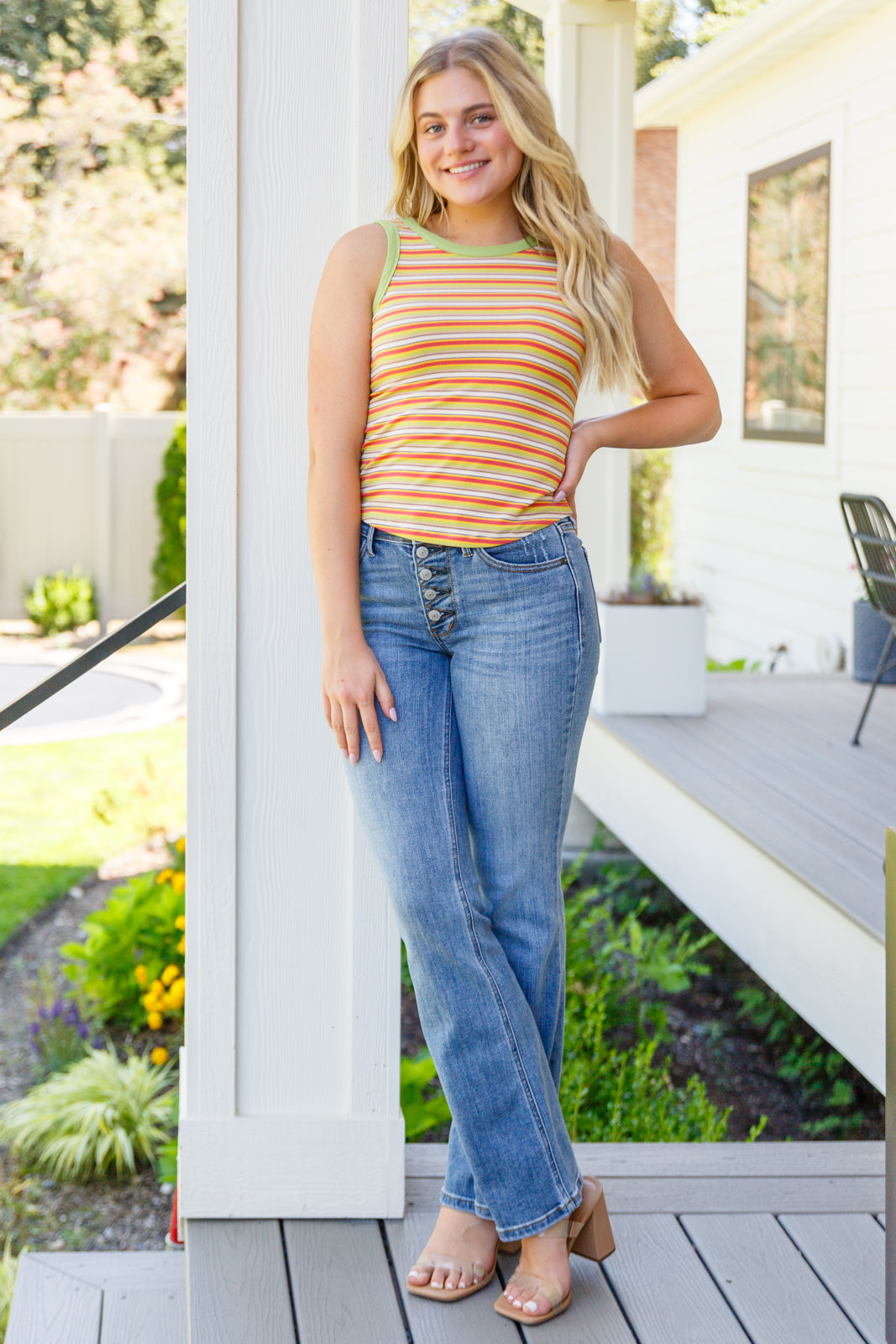 Now and Forever Striped Tank Top