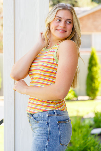 Now and Forever Striped Tank Top