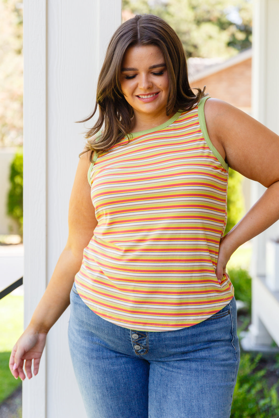 Now and Forever Striped Tank Top