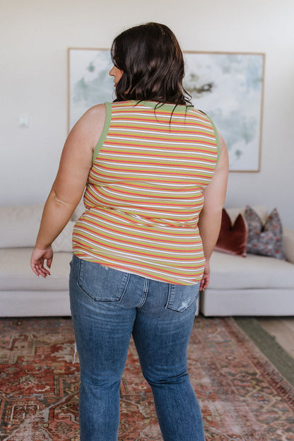 Now and Forever Striped Tank Top