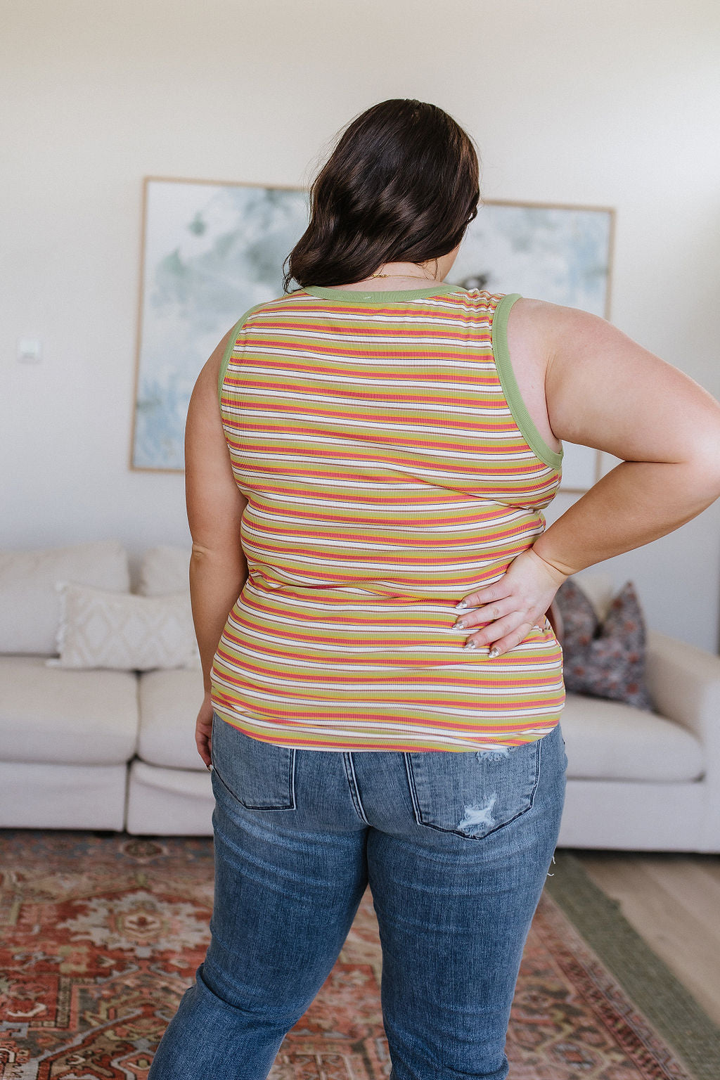 Now and Forever Striped Tank Top