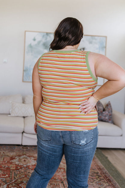 Now and Forever Striped Tank Top