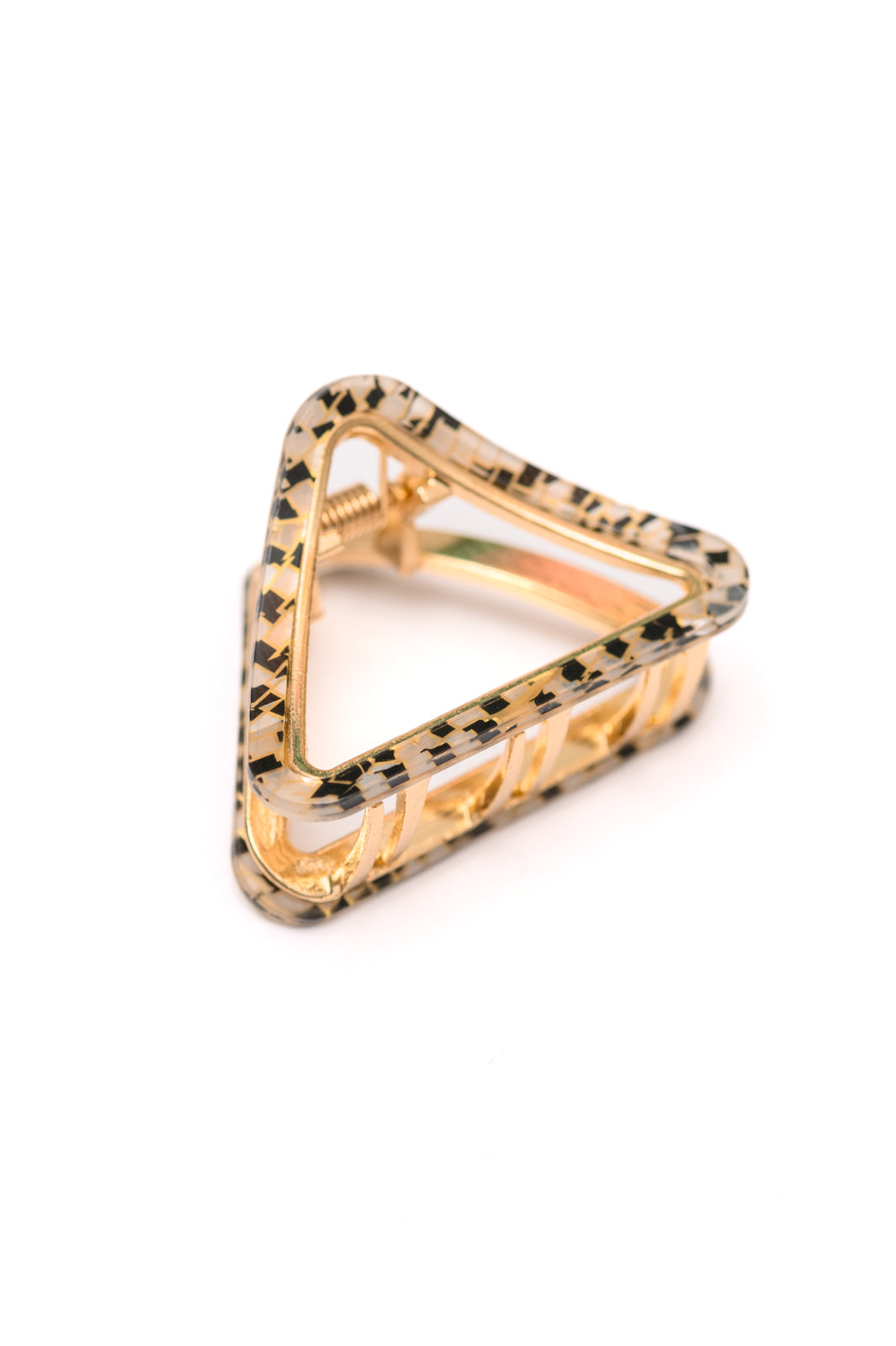 Tortoise & Gold Hair Claw Clips, 3-Pack