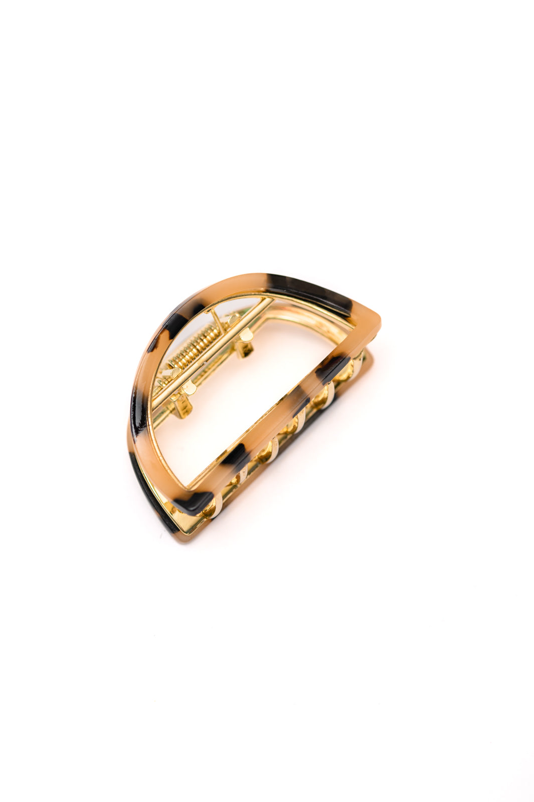 Tortoise & Gold Hair Claw Clips, 3-Pack