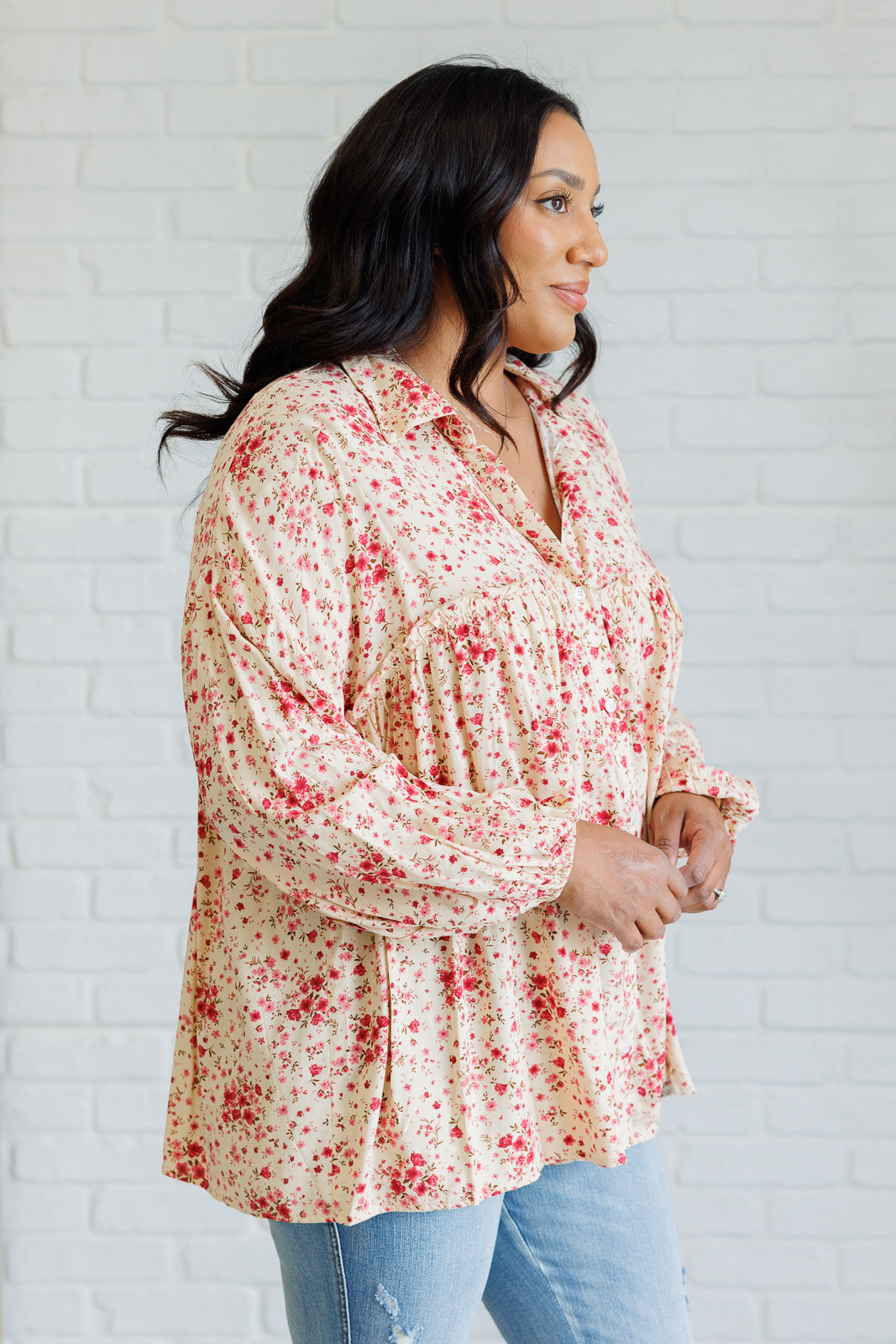 Reap What You Sow Button Down Blouse