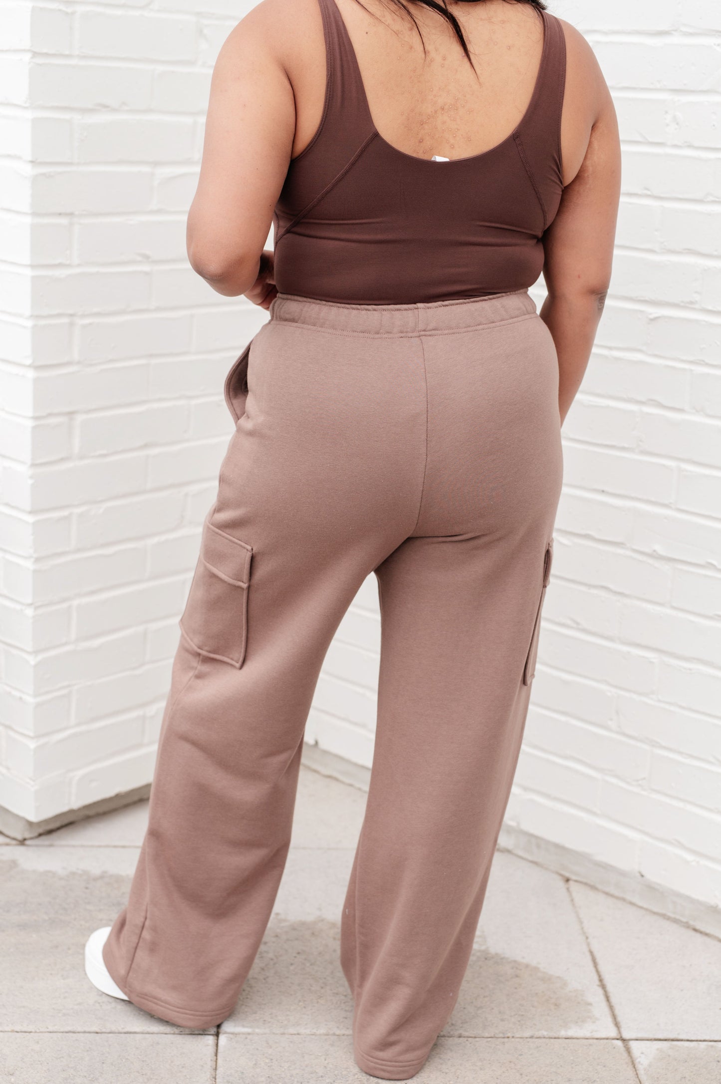 Run, Don't Walk Cargo Sweatpants, Smoky Brown