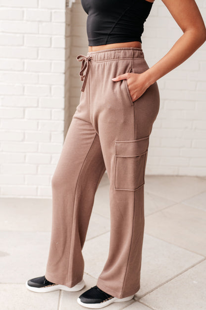 Run, Don't Walk Cargo Sweatpants, Smoky Brown