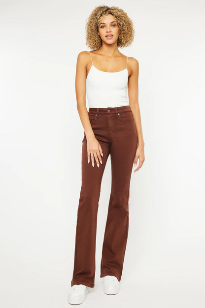 KANCAN Chocolate Brown Bootcut Jeans