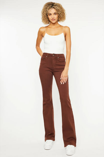 KANCAN Chocolate Brown Bootcut Jeans