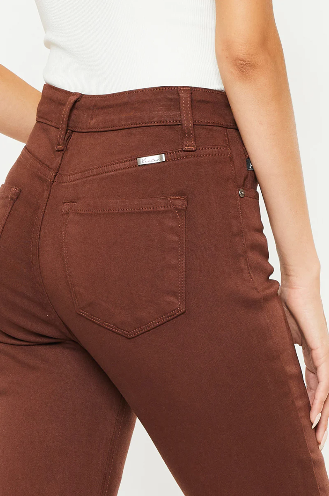 KANCAN Chocolate Brown Bootcut Jeans