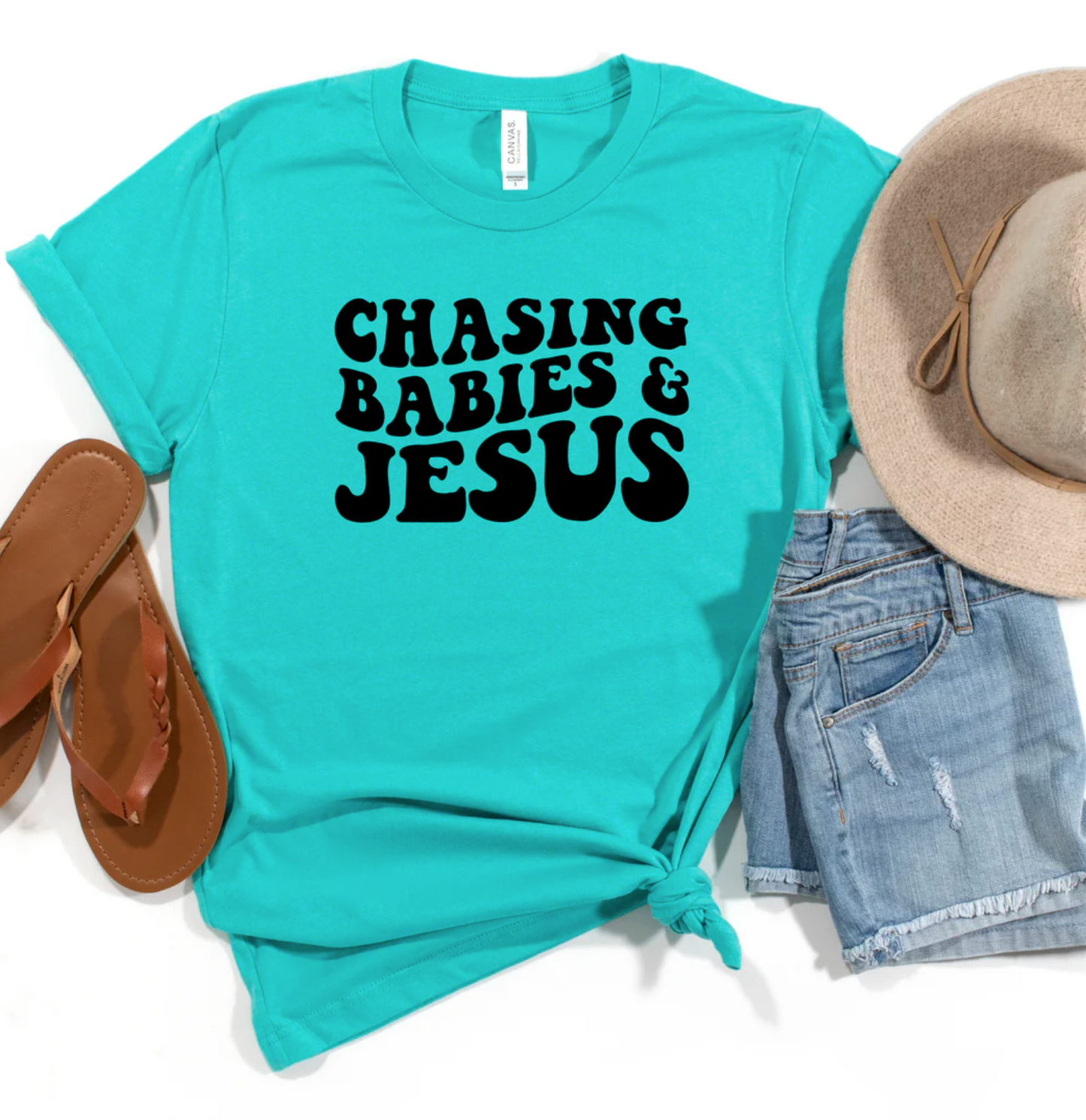 Chasing Babies & Jesus Tee