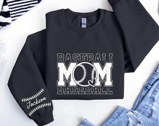 PREORDER: Baseball Mom Sweatshirt (Other Sports Available!)