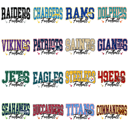 Football Team Logo Sleeve Sweatshirt