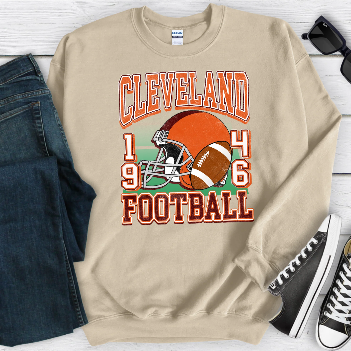 Football Team Retro Sweatshirt