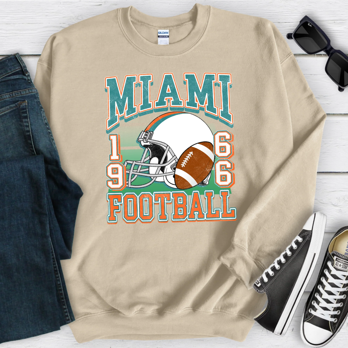 Football Team Retro Sweatshirt