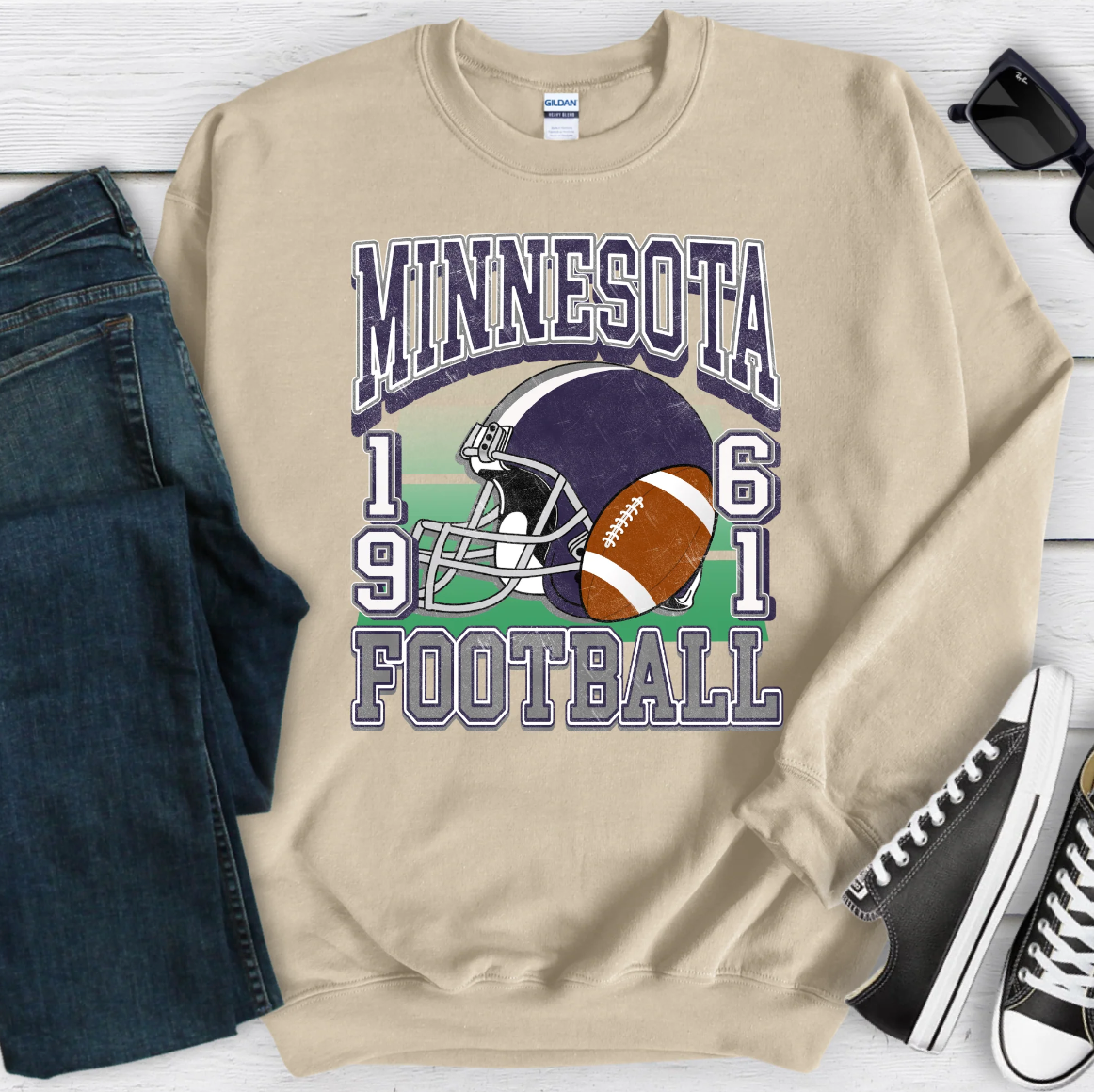Football Team Retro Sweatshirt