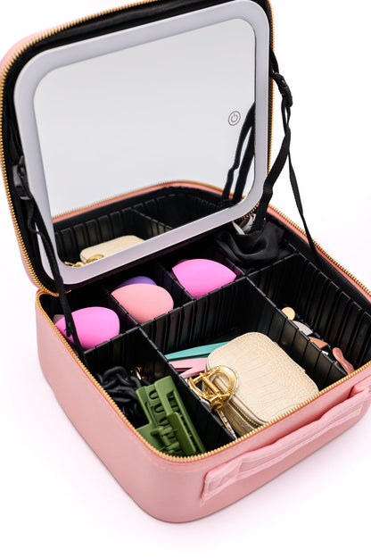 She's All That LED Makeup Case, Pink