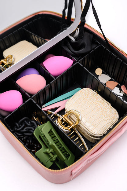 She's All That LED Makeup Case, Pink