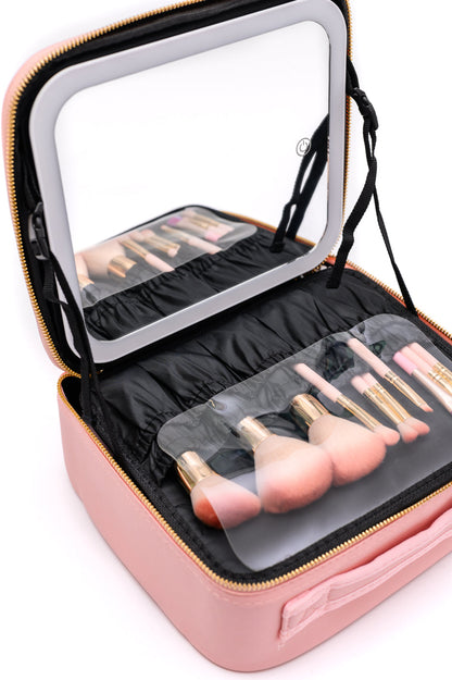 She's All That LED Makeup Case, Pink