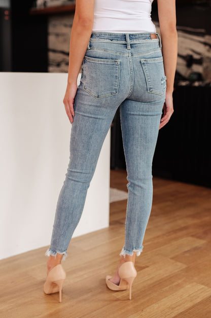 JUDY BLUE Sherry Release Waistband Skinny Jeans