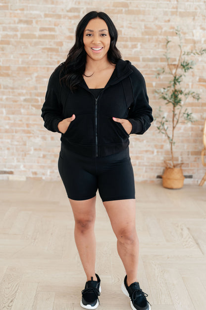 Getting Active Buttery Soft Biker Shorts, Black