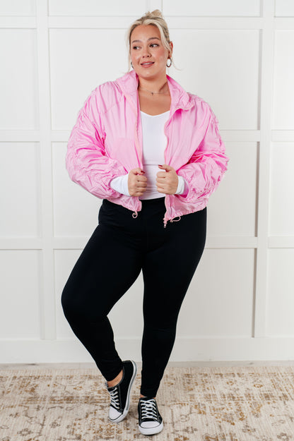 Weak In The Knees Pink Windbreaker Jacket