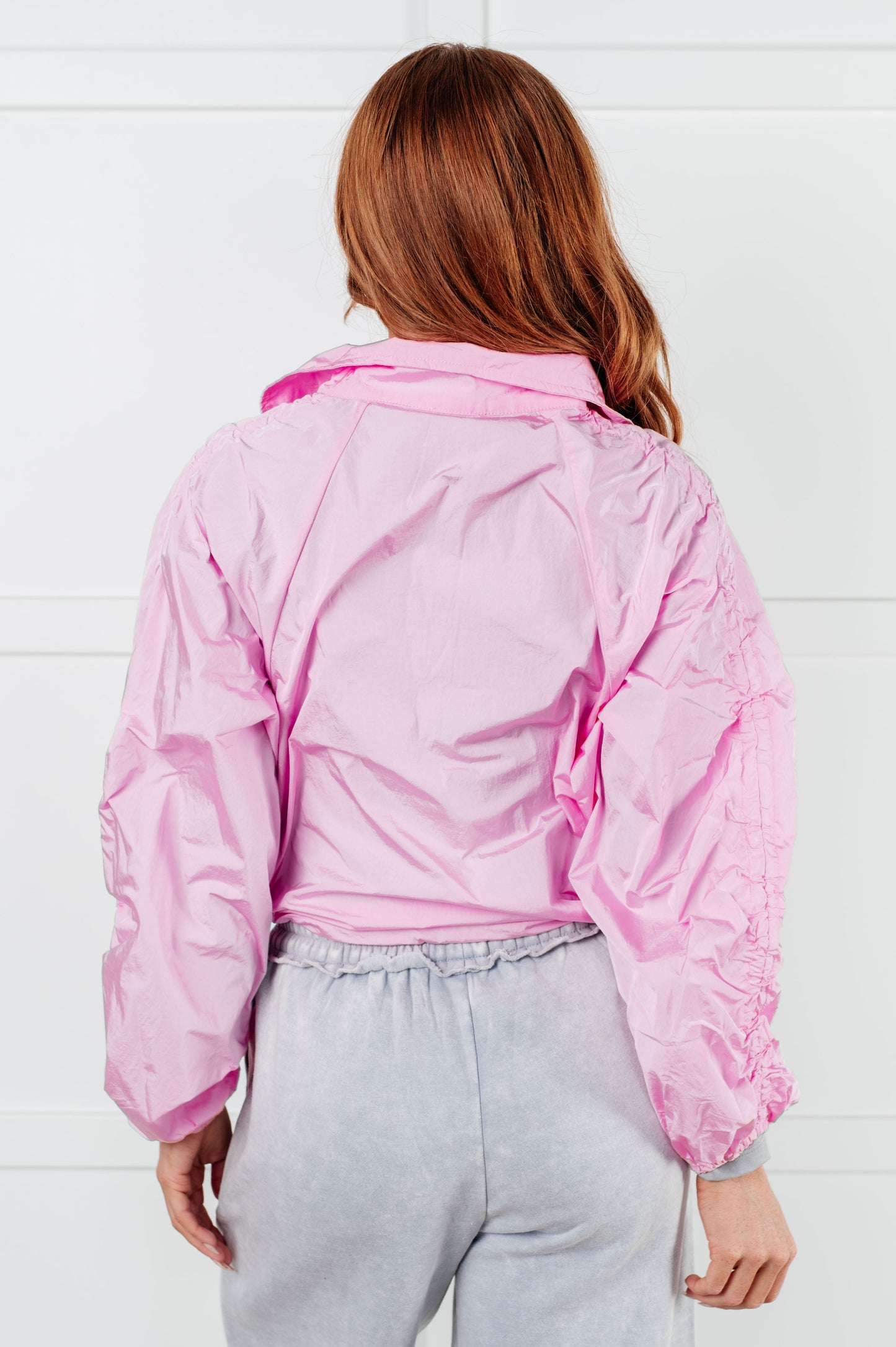 Weak In The Knees Pink Windbreaker Jacket