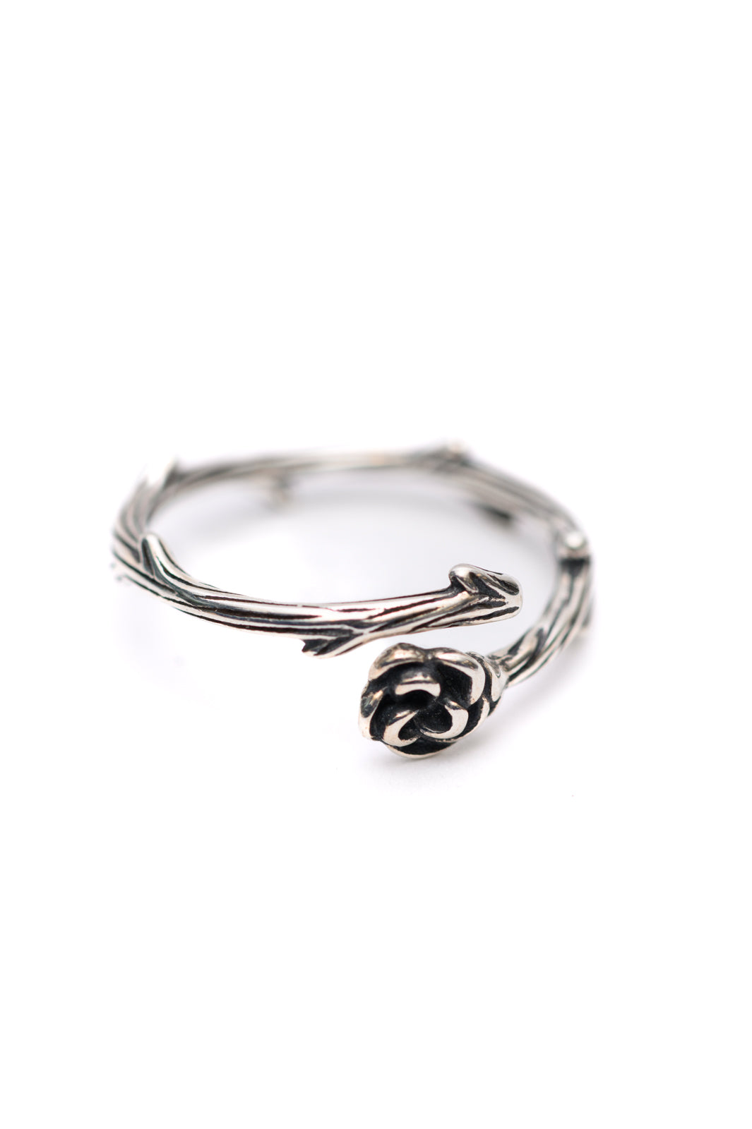 Sterling Silver Wrapped In A Rose Ring