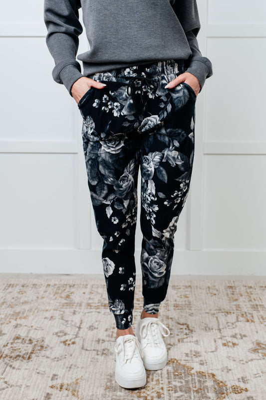 Your New Favorite Joggers, Rose Print