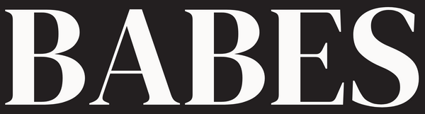 The word 'babes' in a bold serif font.