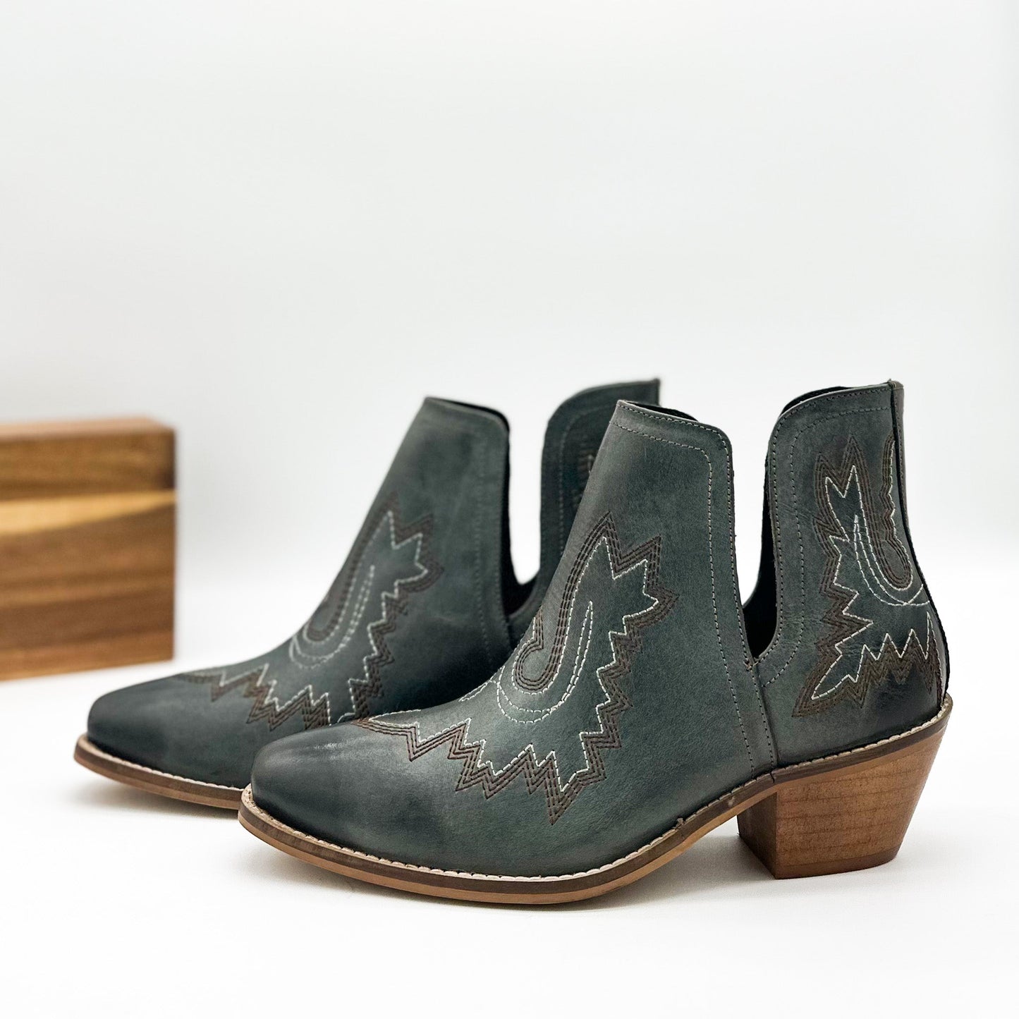 Naughty Monkey Western Kickin' Booties, Teal