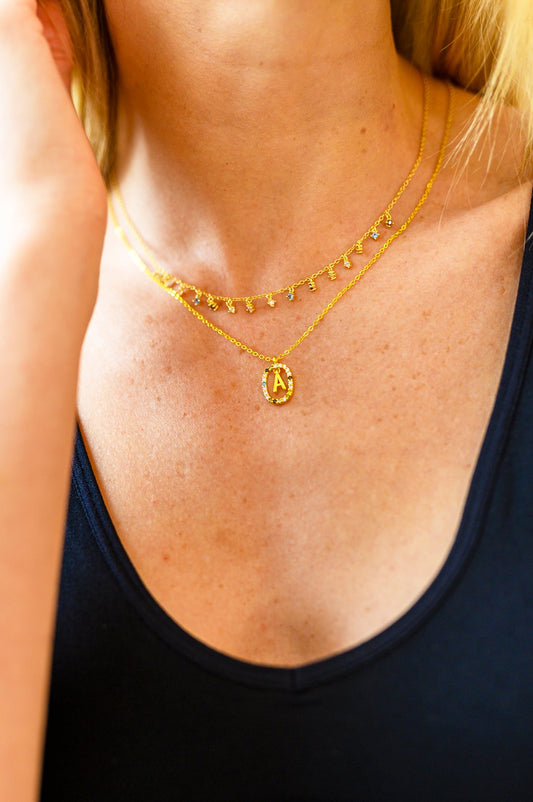 Mi Amor 18K Gold-Dipped Initial Necklace