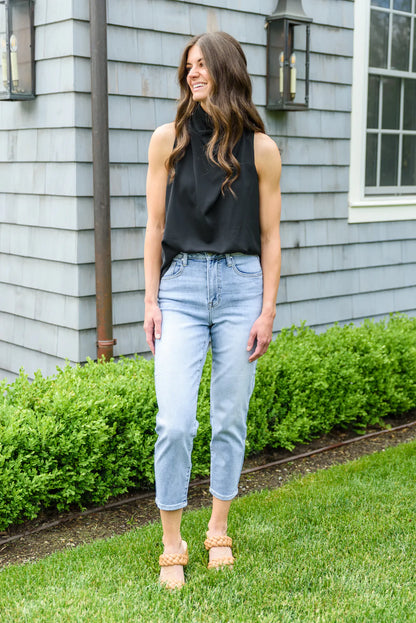 RISEN A-Game Mom Fit Jeans