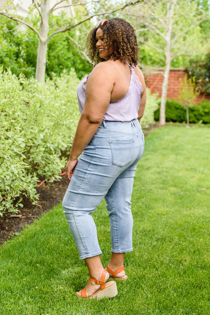 RISEN A-Game Mom Fit Jeans