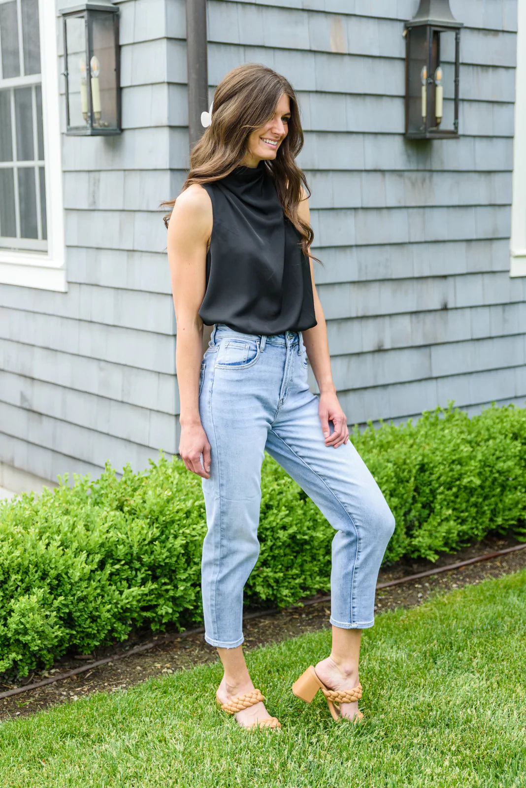 RISEN A-Game Mom Fit Jeans