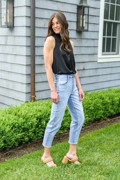 RISEN A-Game Mom Fit Jeans