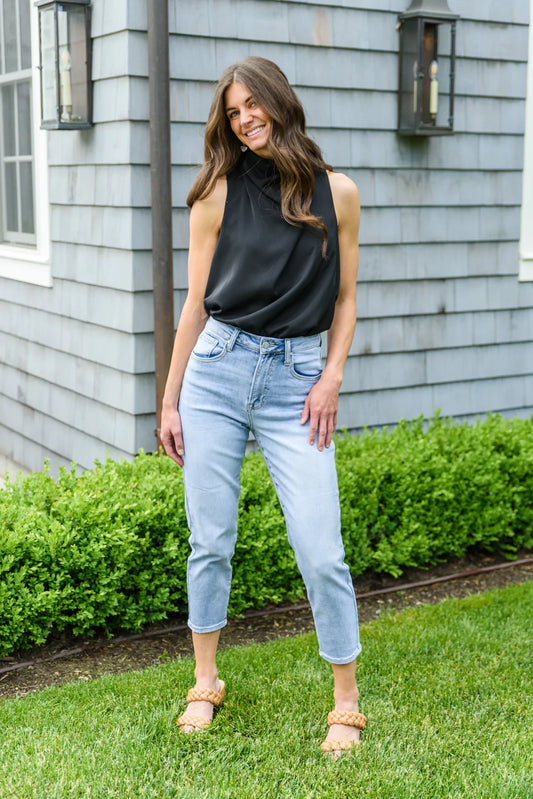 RISEN A-Game Mom Fit Jeans