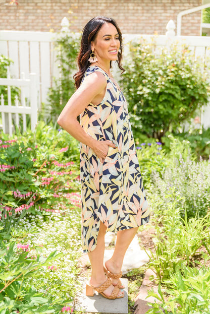 Alamo Bold Floral Midi Dress