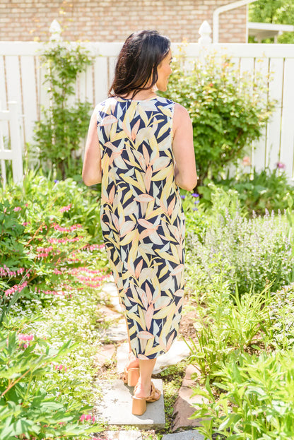 Alamo Bold Floral Midi Dress